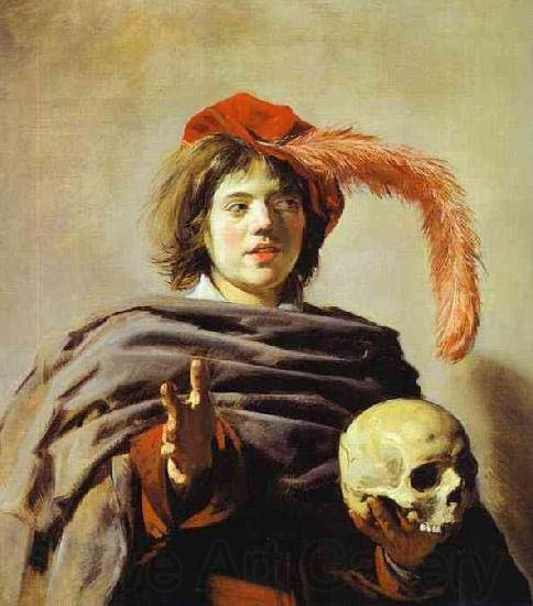 Frans Hals Youth with a Skull Spain oil painting art